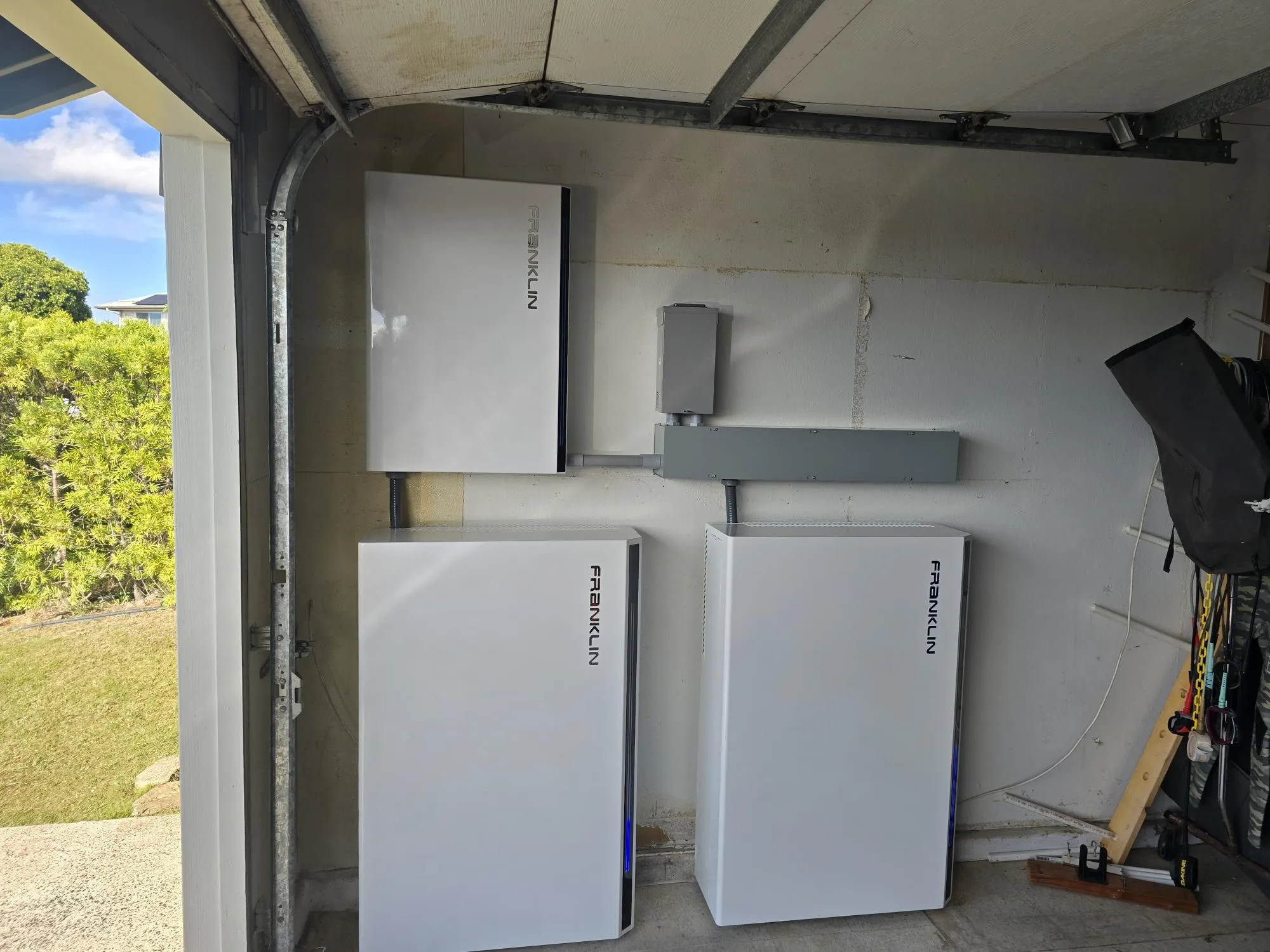 Battery install · garage