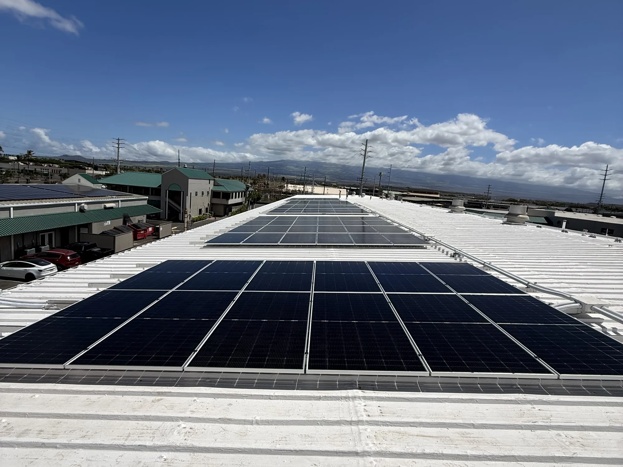 Commercial rooftop array · Maui