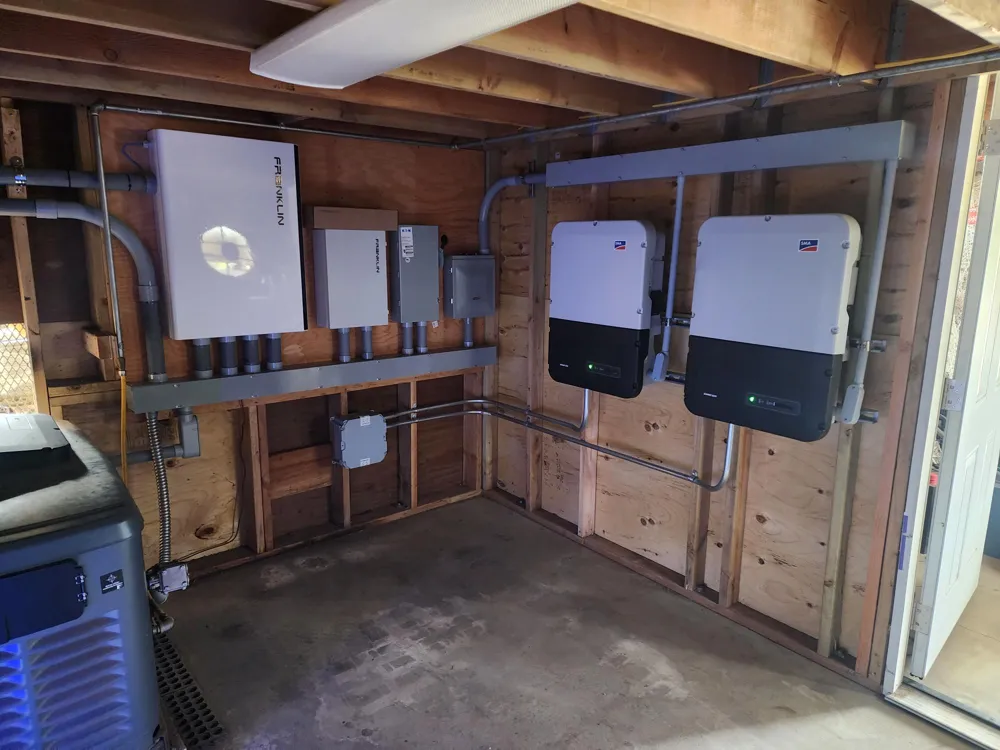 Inverter & battery room · Solar + storage